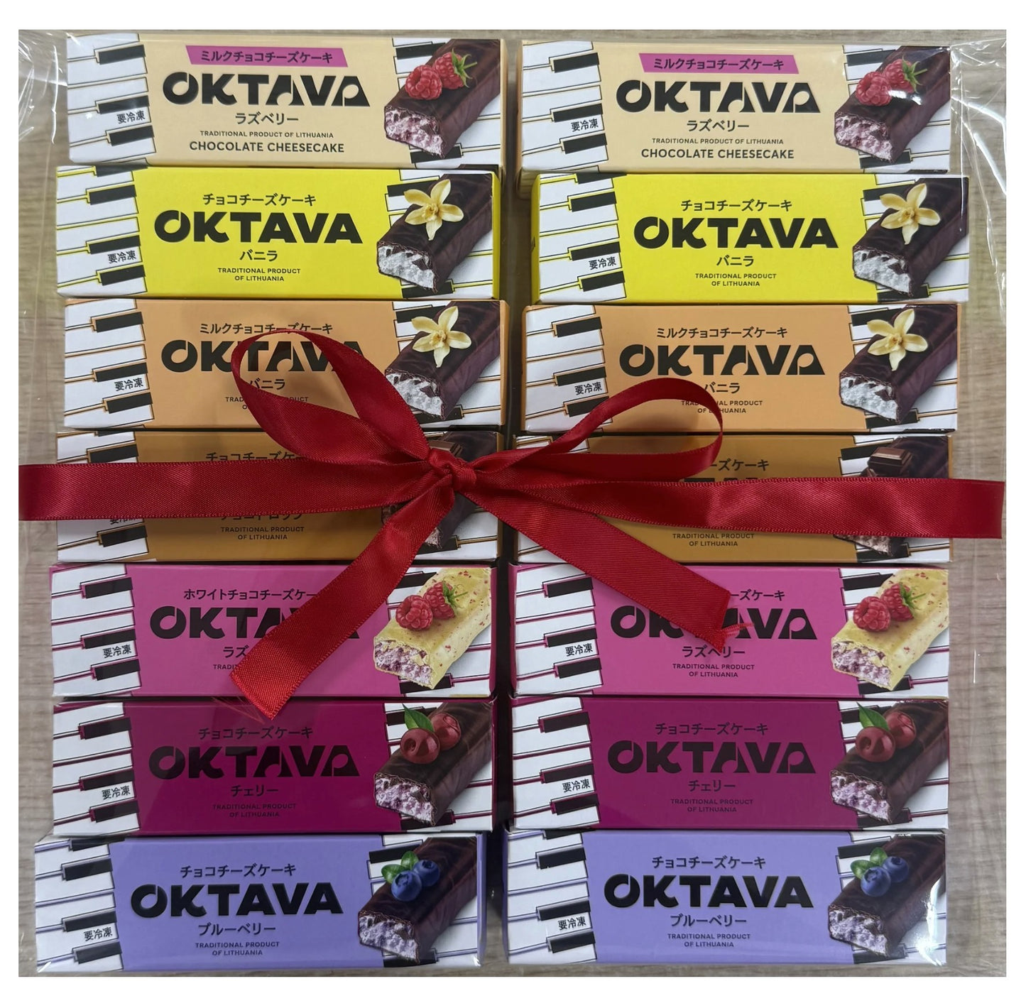 OKTAVA・チョコチーズケーキ  (40gｘ14個入り）7種類アソート